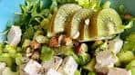 Healthy Green Salad with Celery, Kiwi and Avocado. Keto ...