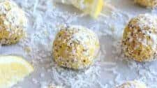 Healthy Lemon Coconut Energy Balls