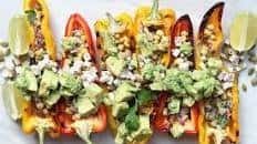 Healthy Mexican Street Corn (Esquites) Stuffed Peppers