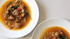 Hearty Minestrone With Meatballs