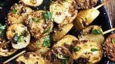 Herb and Garlic Potato Skewers