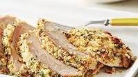 Herb-Crusted Pork Loin with Parmesan & Garlic