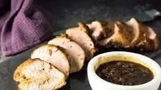 Herb-Crusted Pork Tenderloin with Maple Mustard Sauce