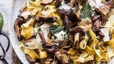 Herby Buttered Wild Mushroom Tagliatelle Pasta