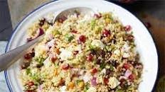 Herby quinoa, feta & pomegranate salad