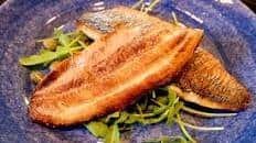 Herring fillets sautéed in butter