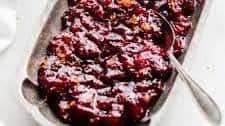 Homemade Maple Cranberry Sauce