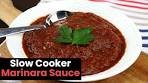 Homemade Slow Cooker Marinara Sauce