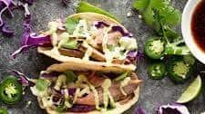 Honey Lime Steak Tacos with Avocado Crema
