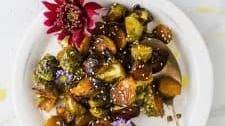 Honey Soy Glazed Brussels Sprouts