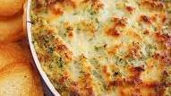 Hot Cheesy Spinach-Artichoke Dip