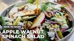 How to make Apple Walnut Spinach Salad