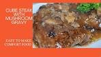 How to Make Cube Steak w/Mushroom Gravy #beef #food ...