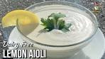How To Make Dairy Free Lemon Aioli | EASY Vegan Aioli ...