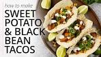 How to make the EASIEST Sweet Potato TACOS! 🌮