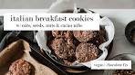 ITALIAN BREAKFAST COOKIES | w/ oats, nuts & cacao nibs