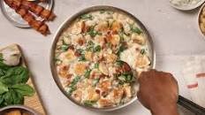 Italian Chicken Skillet with Spinach and Bacon