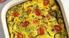 Italian Frittata with Zucchini and Tomato