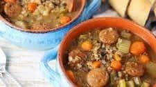 Italian Sausage Wild Rice Soup