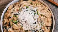 Japanese CREAMY Mushroom Risotto