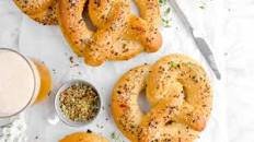 Jumbo Goat Cheese Stuffed Soft Pretzels