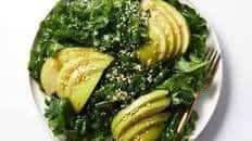 Kale and Pear Salad with Sesame-Ginger Dressing