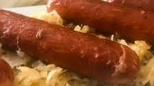 Knockwurst and Sauerkraut