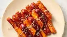 Korean Rice Cake and Sausage Skewer (So-Tteok So-Tteok)