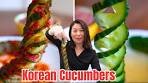 Korean🥒 SPIRAL Cucumber Salad Recipe: Non-Spicy & ...