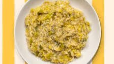 Leek risotto