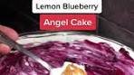 Lemon Blueberry Angel Cake 🫐 No Bake Heat Wave Treat ...