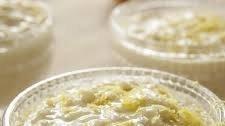 Lemon Rice Pudding