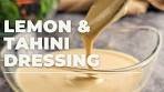 LEMON TAHINI DRESSING | RECIPE FOR VEGAN SALAD ...