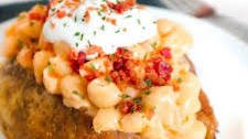Loaded Mac and Cheese Stuffed Baked Potatoes
