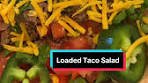 LOADED TACO SALAD! 🌮 🥗 (30g protein!) #saladrecipe ...