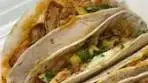 Make chipotle chicken tacos w/ mango salsa plates on ...