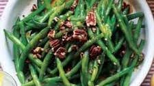Maple Pecan Glazed Green Beans