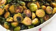 Maple Roasted Brussels Sprouts