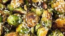 Maple Sesame Brussels Sprouts (Vegan)