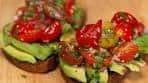 Marinated Jersey Cherry Tomatoes on Avocado Toast