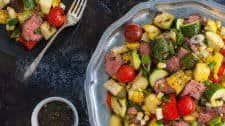 Marinated Skirt Steak and Grilled Vegetables Salad