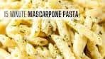 Mascarpone Pasta Recipe Video