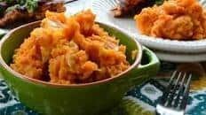 Mashed Sweet Potatoes and Banana