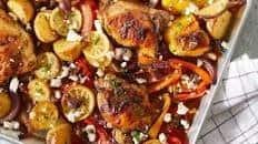 Mediterranean Chicken Sheet Pan Dinner