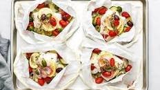 Mediterranean Cod en Papillote (Fish in Parchment Paper)