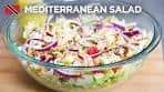 Mediterranean-Inspired Salad with Avocado Dressing Recipe ...