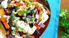 Middle Eastern Roasted Vegetables with Tahini Sauce