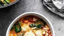 Minestrone with Chicken Meatballs