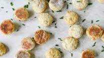 Mini Cream Cheese + Chive Biscuits