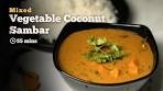 Mixed Vegetable Coconut Sambar | Vegetable Sambar | Easy ...